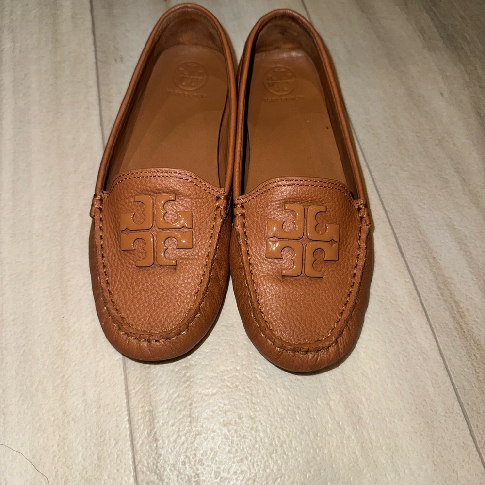 Tory Burch Brown Leather Flats